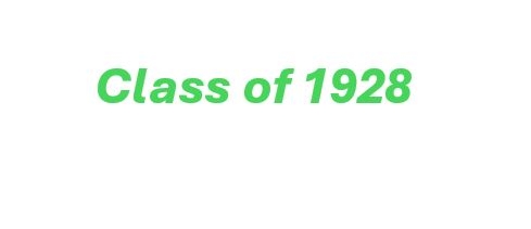 Class of 1928